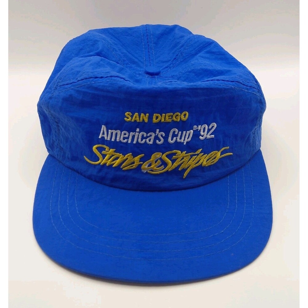 Vintage San Diego America's Cup '92 Stars & Stripes Hat Hook & Loop